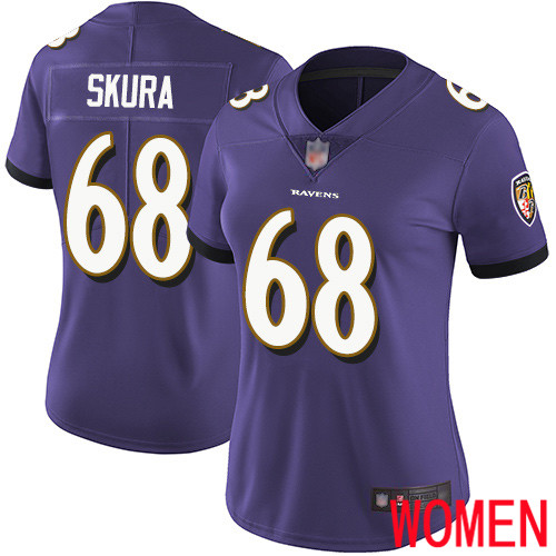 Baltimore Ravens Limited Purple Women Matt Skura Home Jersey NFL Football #68 Vapor Untouchable